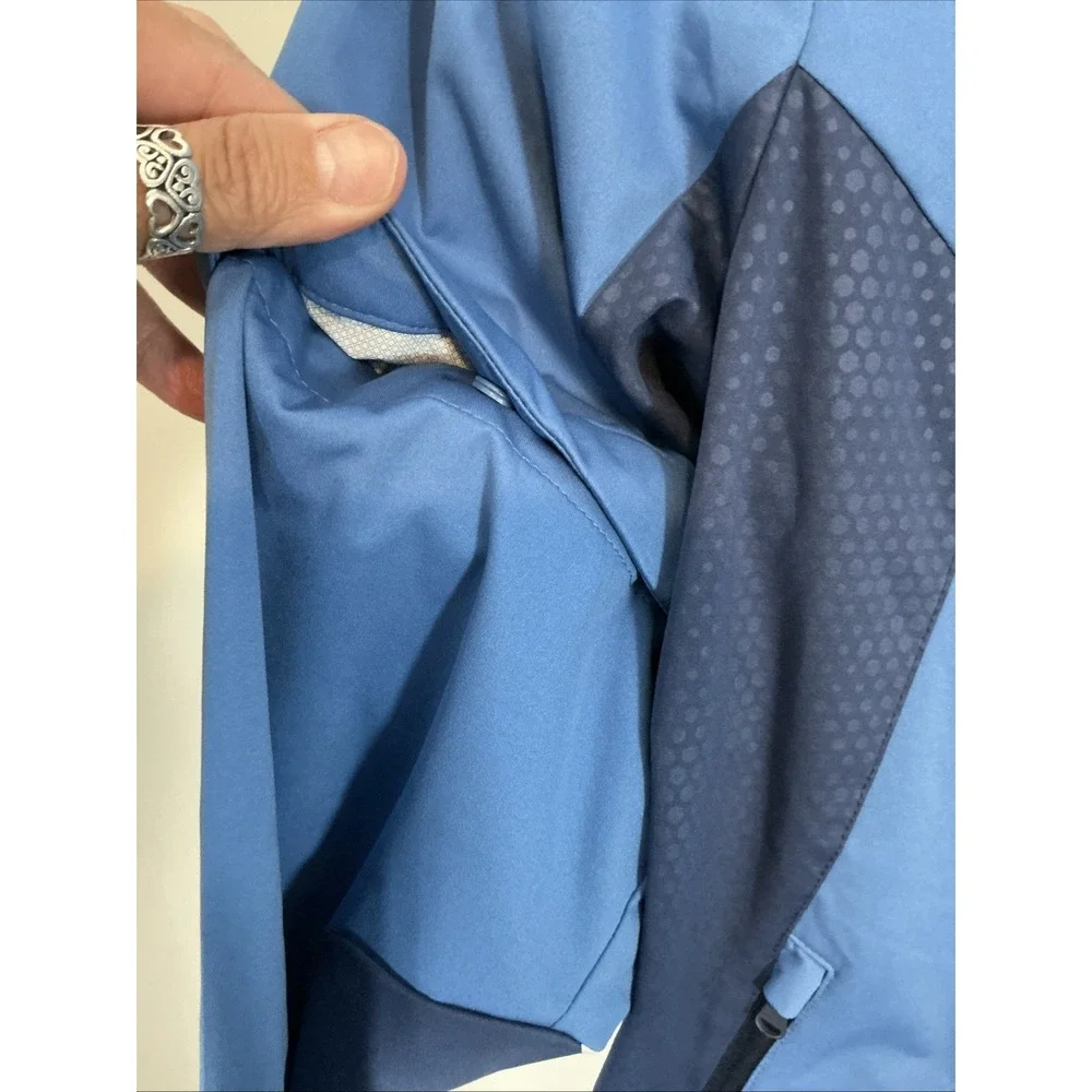 Ralph Lauren RLX Golf Jacket Mens‎ Sz M Blue Full Zip Water Repellent Vest $228